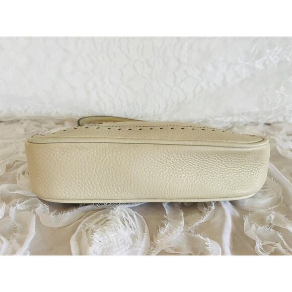 Vtg COACH Bone pebble leather Y2K Demi mini convertible wristlet shoulder bag - Picture 6 of 10